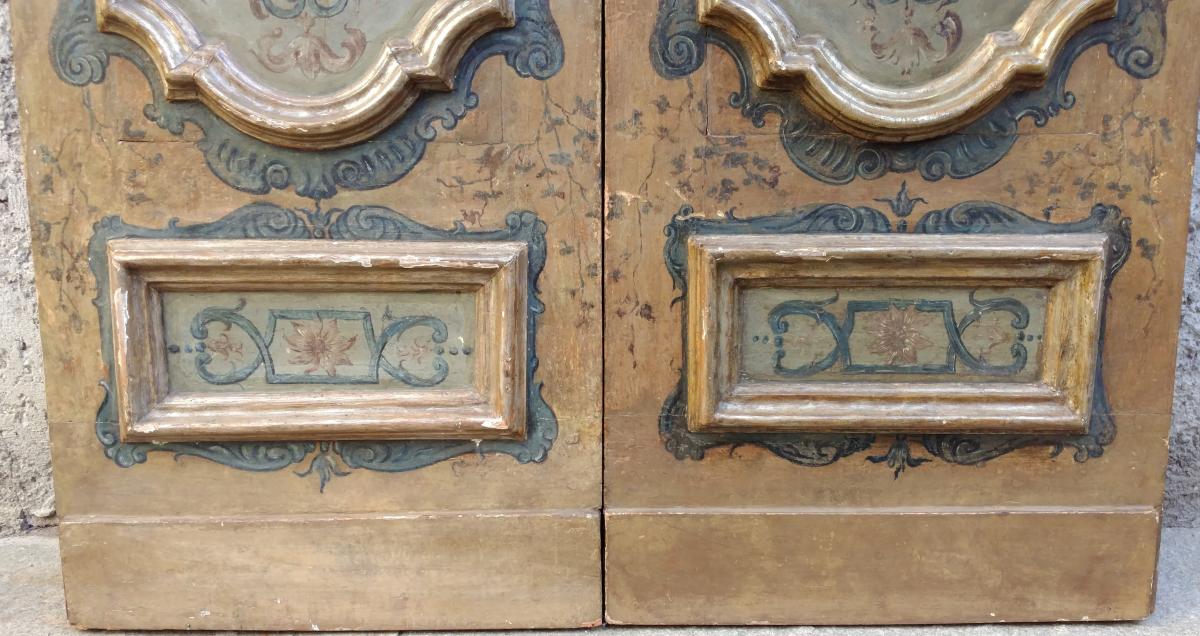  Neapolitan Doors Painted On  Both Sides Eighteenth Century-photo-8