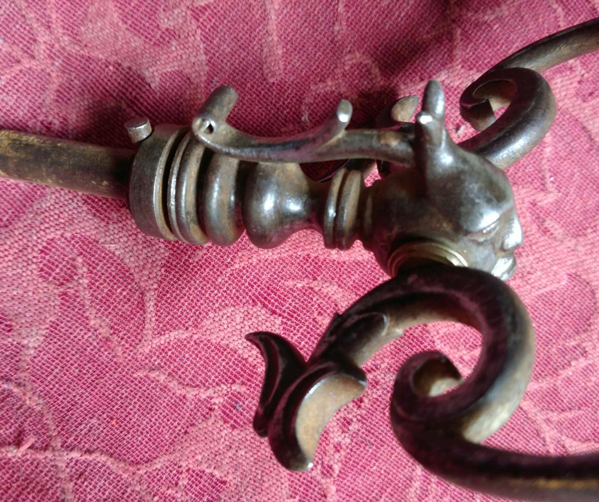 Wrought Iron Knocker Demon Shape-photo-3