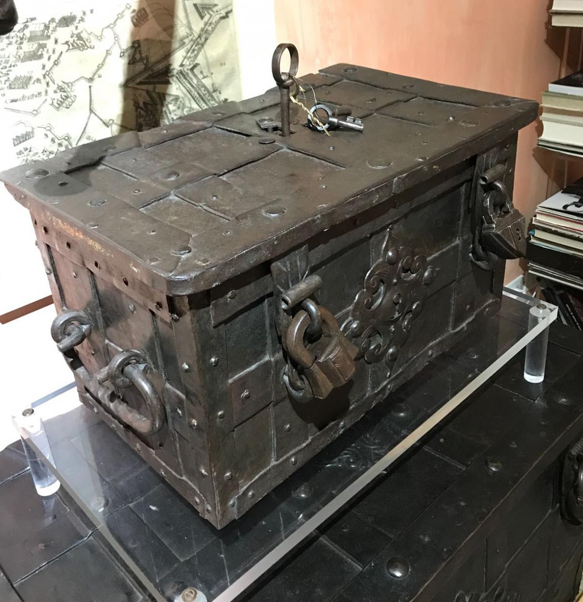 Nuremberg Iron Chest In Exceptional Conditions