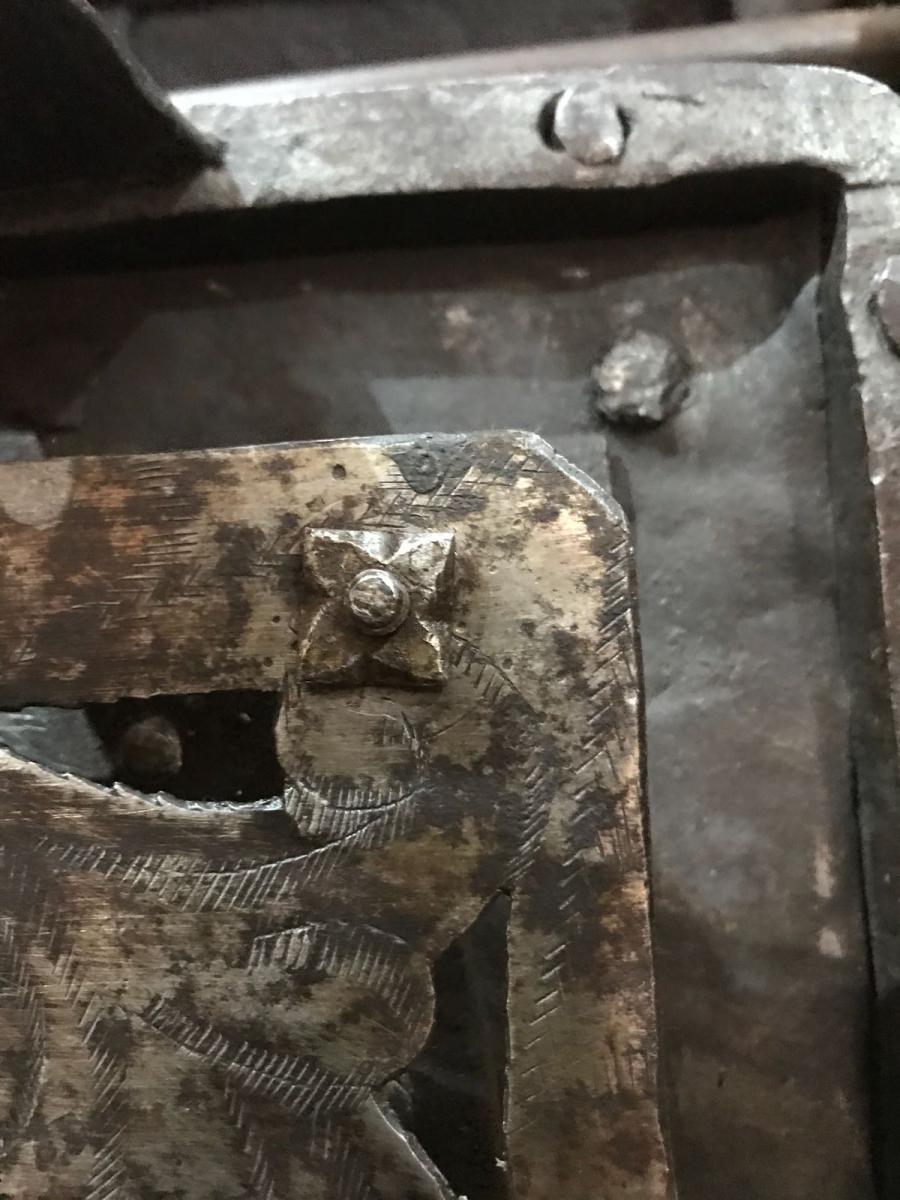 Nuremberg Iron Chest In Exceptional Conditions-photo-5