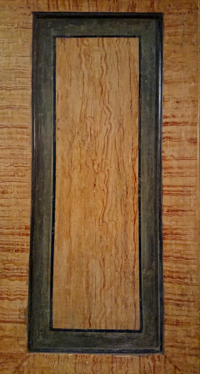 Sweet Wood Door Painted Eighteenth Century-photo-4