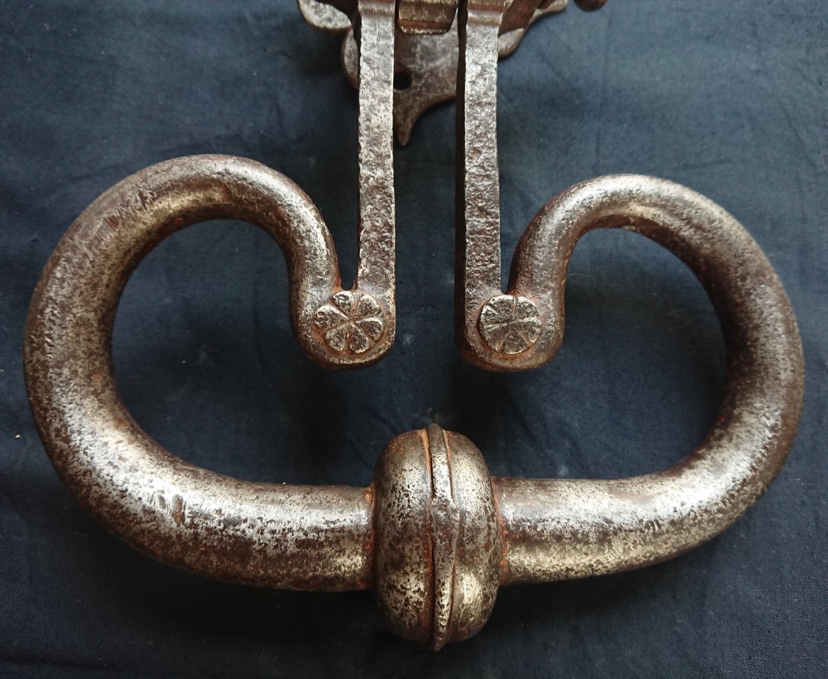 17th Century Wrought Iron Door Knocker-photo-3