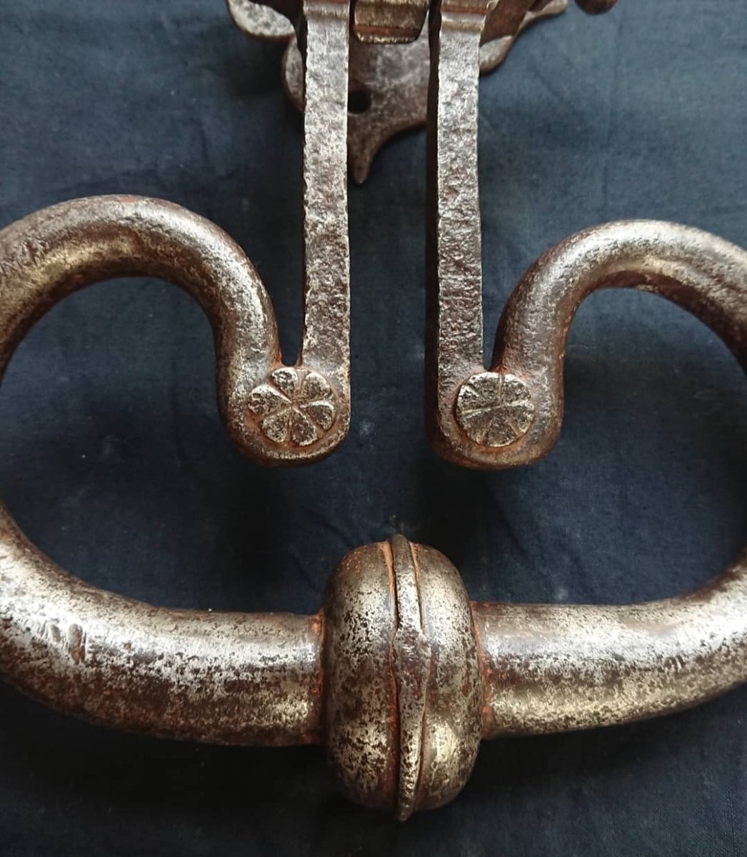 17th Century Wrought Iron Door Knocker-photo-6