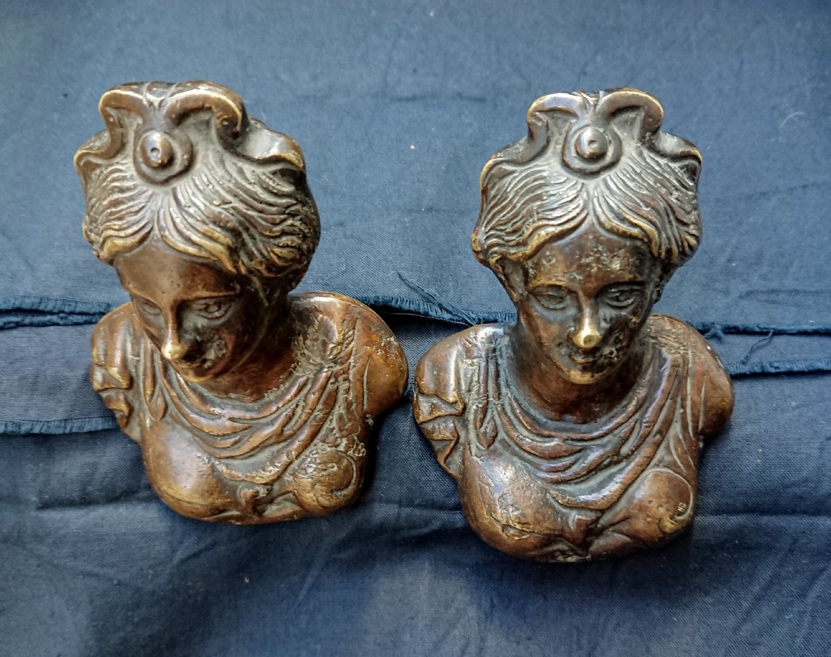 Pair Of Louis XIV Bronze Handles-photo-3