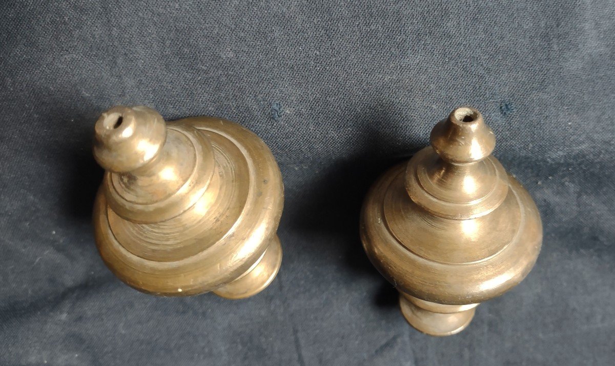 Pair Of Gilt Bronze Buttons Eighteenth Century-photo-3