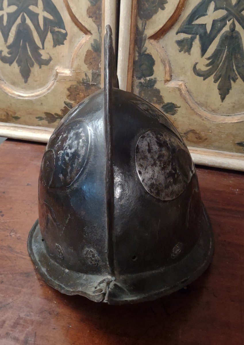 Morion Black And White German Late 16th Century-photo-5