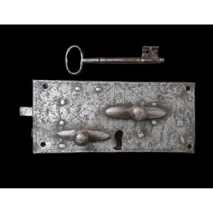 18th Century Wrought Iron Door Lock