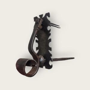 Small Wrought Iron Door Knocker  XVII Century 