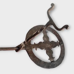 Wrought Iron Saucepan Holder XVII-xviii Century