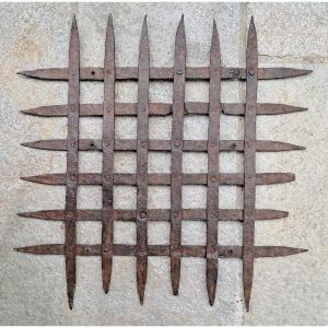 Haute Epoque  Wrought Iron Window Grate