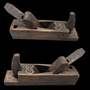 German Carved Horn Plane Dated 1801