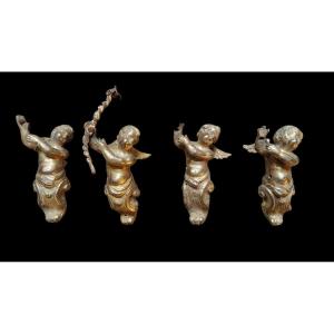 4 Bronze Cherubs Italy XVIII Century