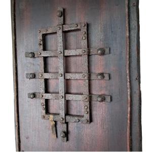 Rare Wrought Iron Grate From A Cloistered Monastery