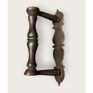 Seventeenth Century Wrought Iron Door Handle