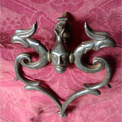 Wrought Iron Knocker Demon Shape