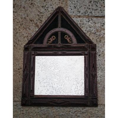 Miroir En Bois Sculpté Début XIXe Siècle