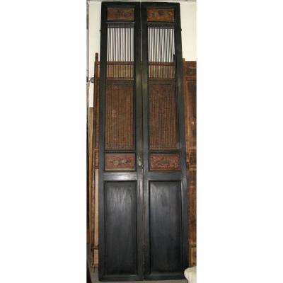 Two Pair Of Chinese Doors