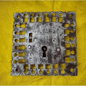 Sixteenth Century Wrought Iron Chest Lock