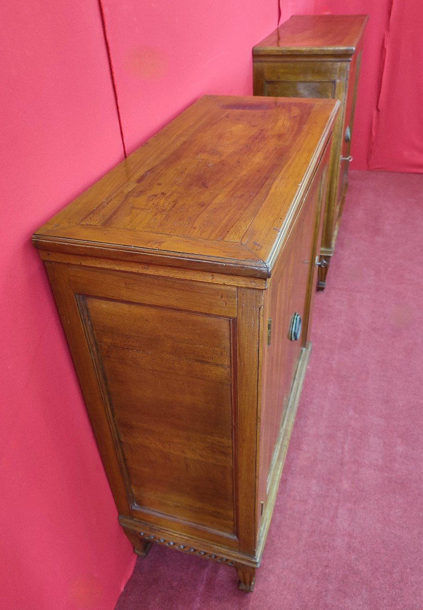 Pair Of Small Louis XVI Sideboards-photo-2