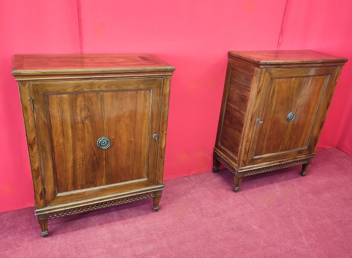 Pair Of Small Louis XVI Sideboards