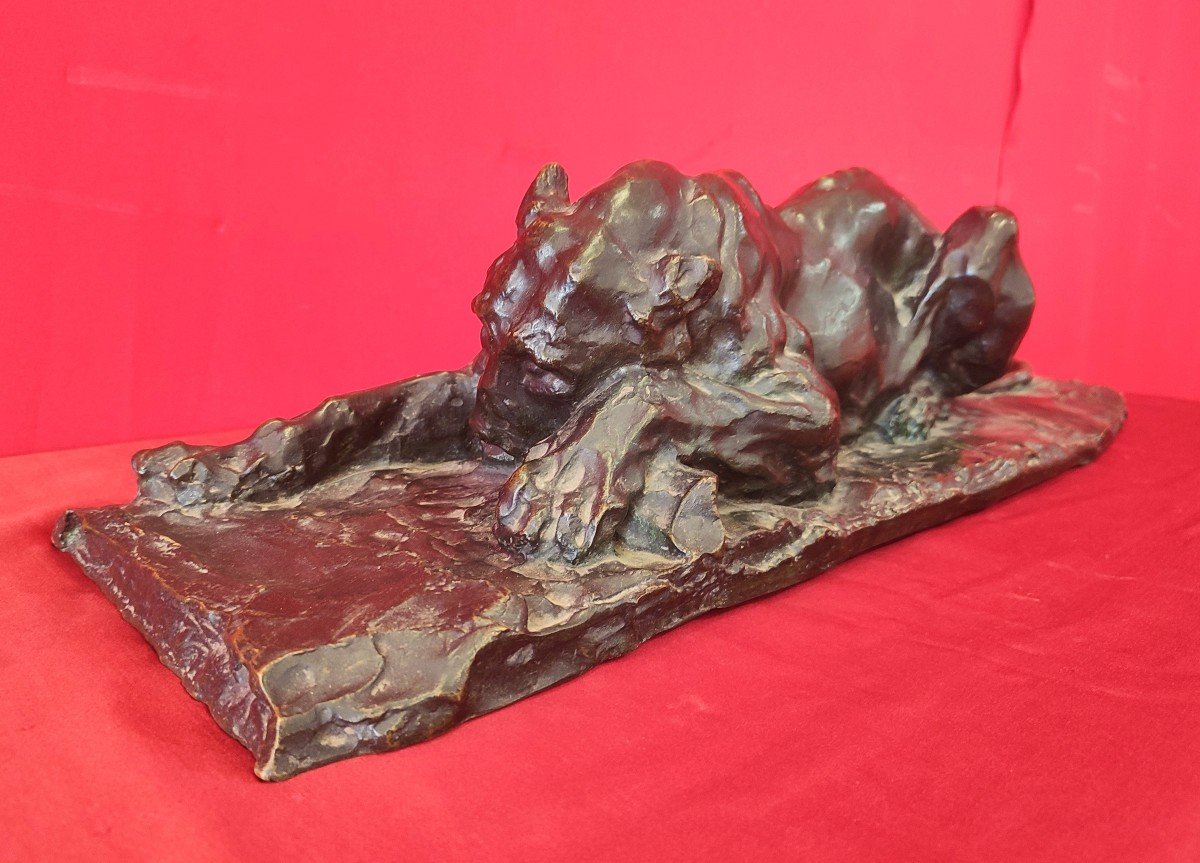 Lioness Devouring Bronze Casting