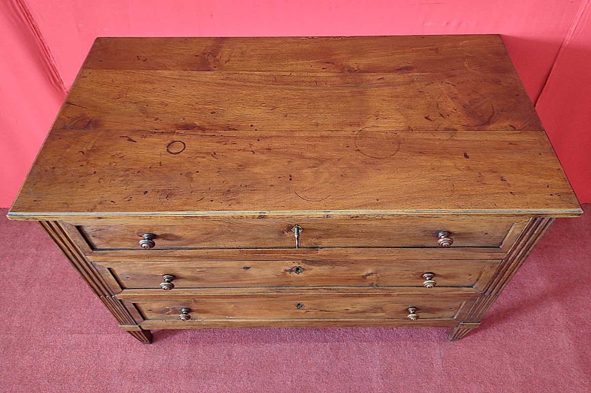 Louis XVI Chest Of Drawers With Pyramid Legs-photo-2