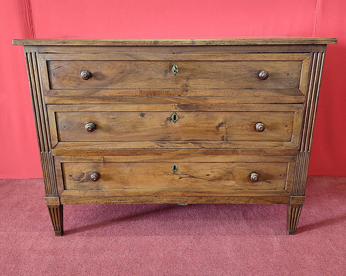 Louis XVI Chest Of Drawers With Pyramid Legs-photo-6