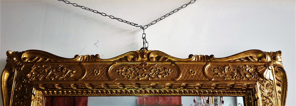 Mirror In Gilded Wood-photo-3