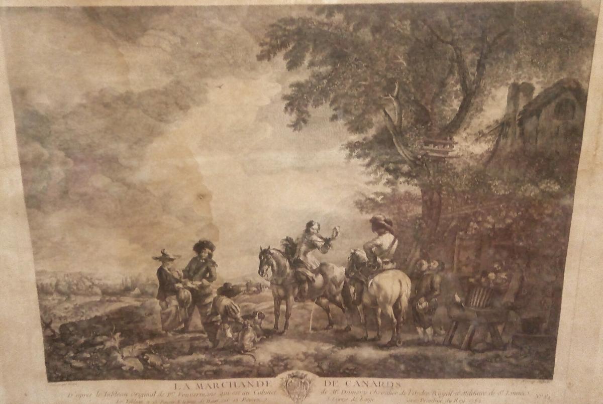 Print Engraver Jean Moyreau, Drawing By Philips Wouwerman-photo-5