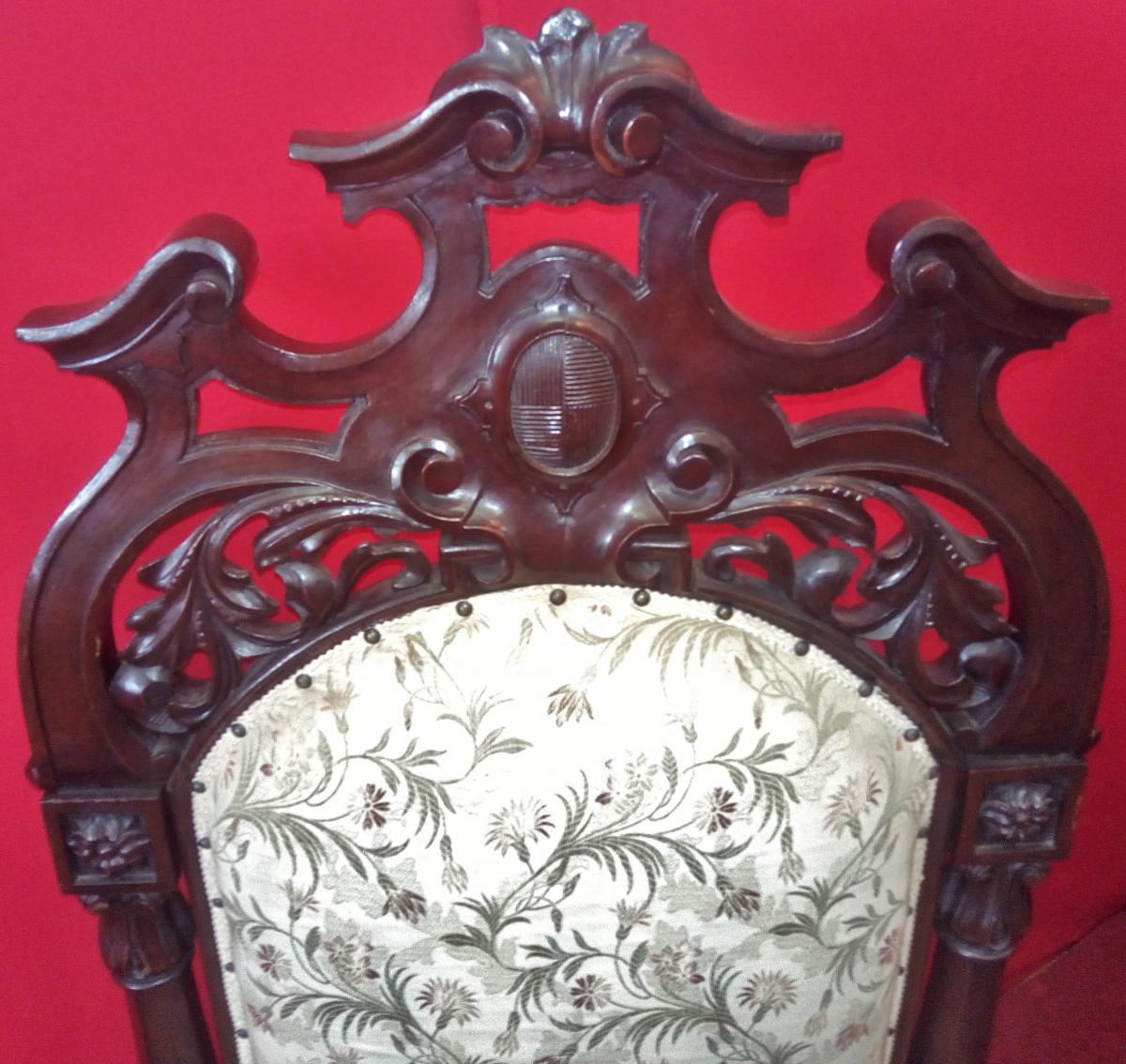 Pair Of Carved Armchairs-photo-3