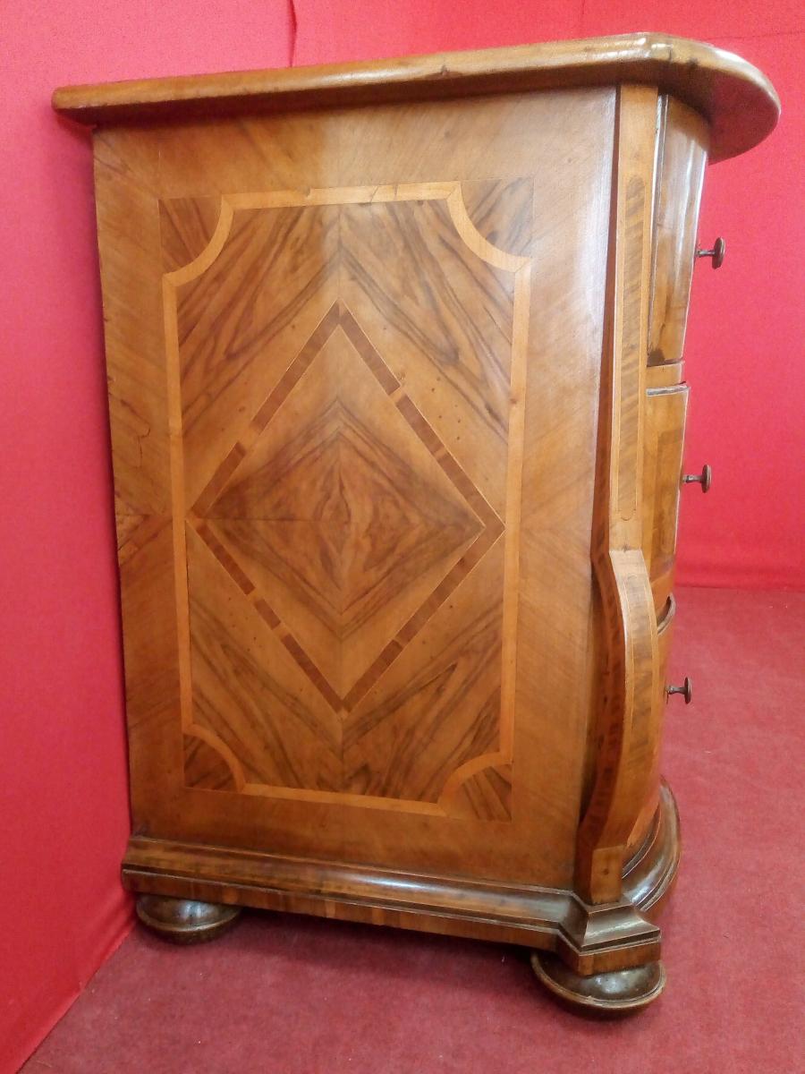 Swiss Chest Of Drawers 18th Century Inlaid-photo-3