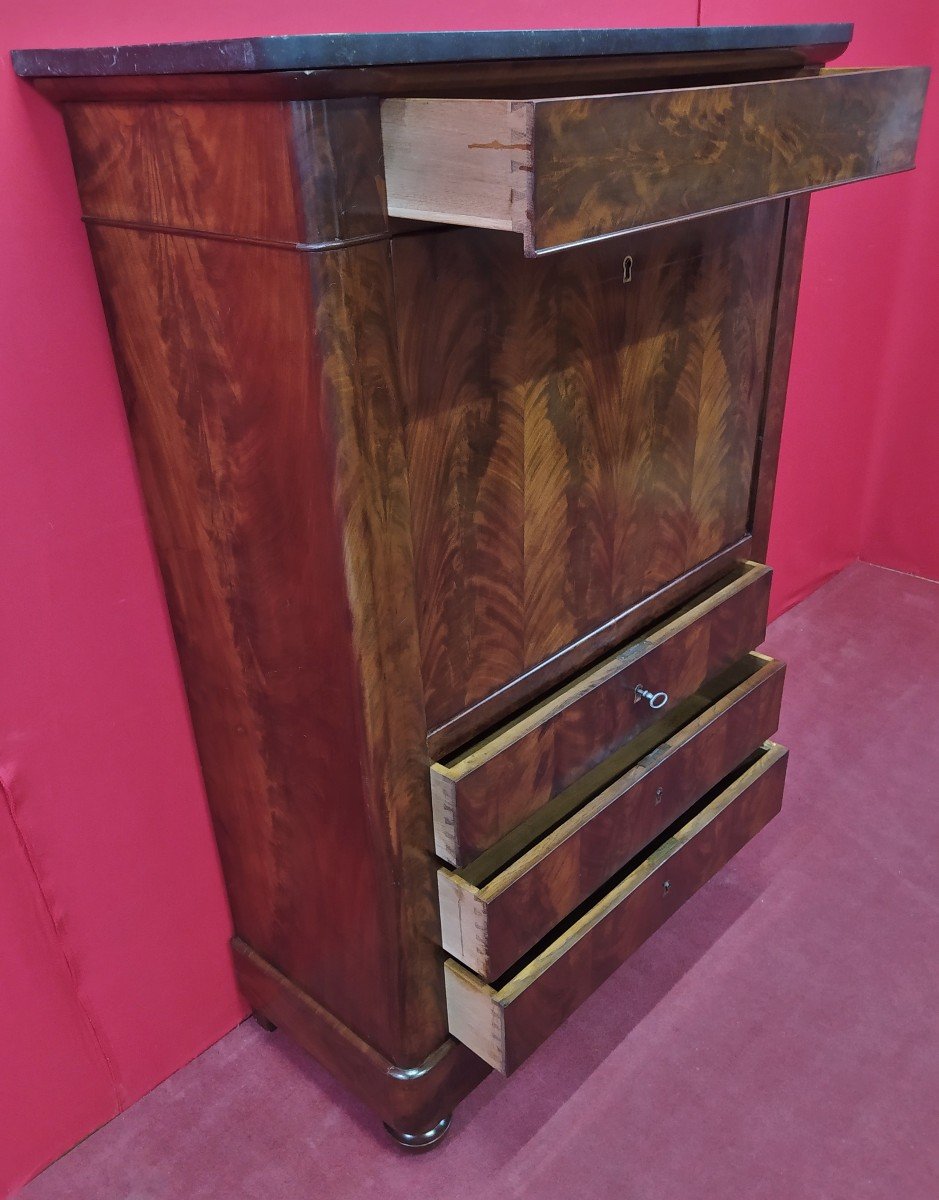 Louis Philippe Mahogany Secretaire-photo-3