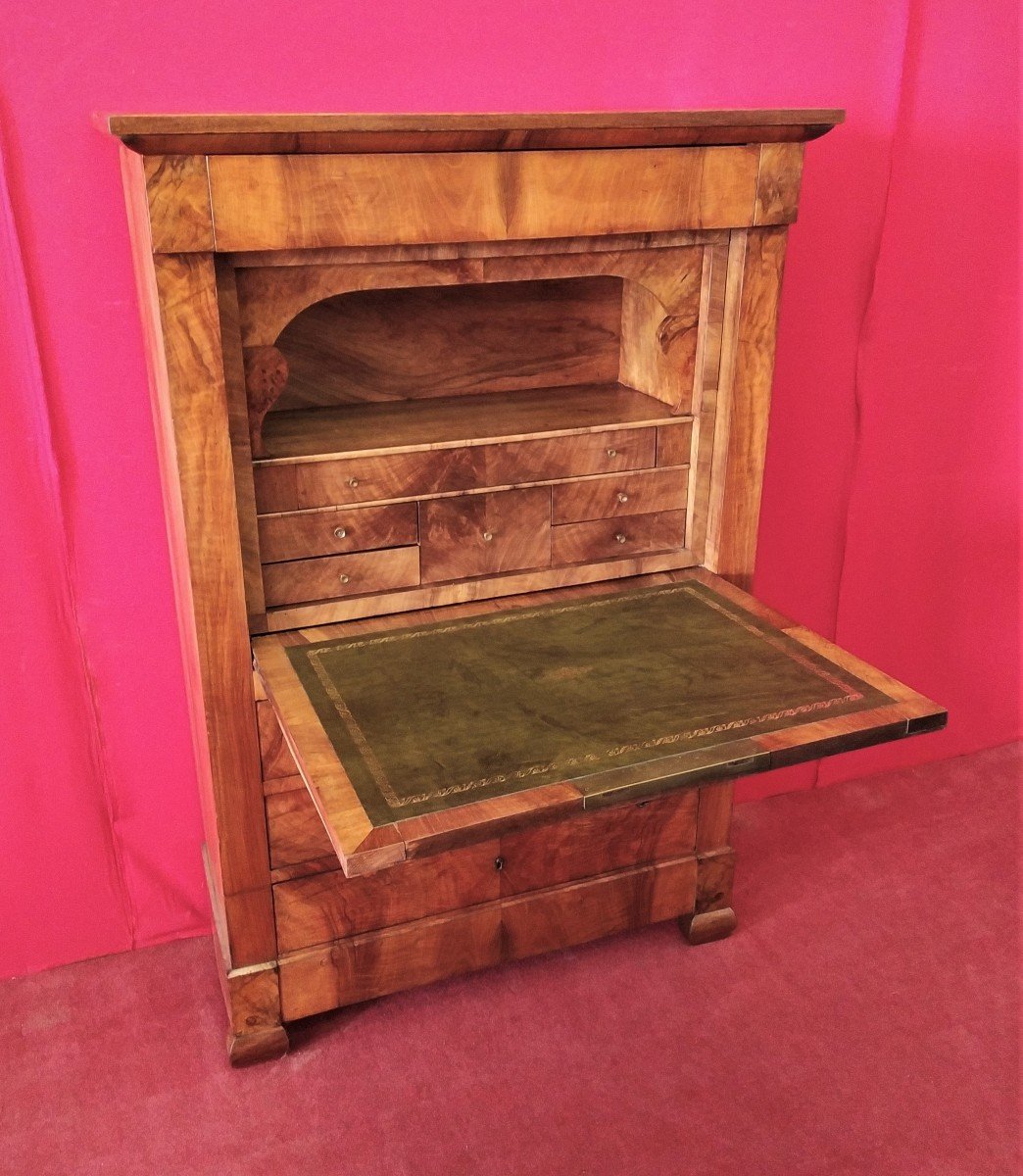 Walnut Secretaire Restored-photo-2