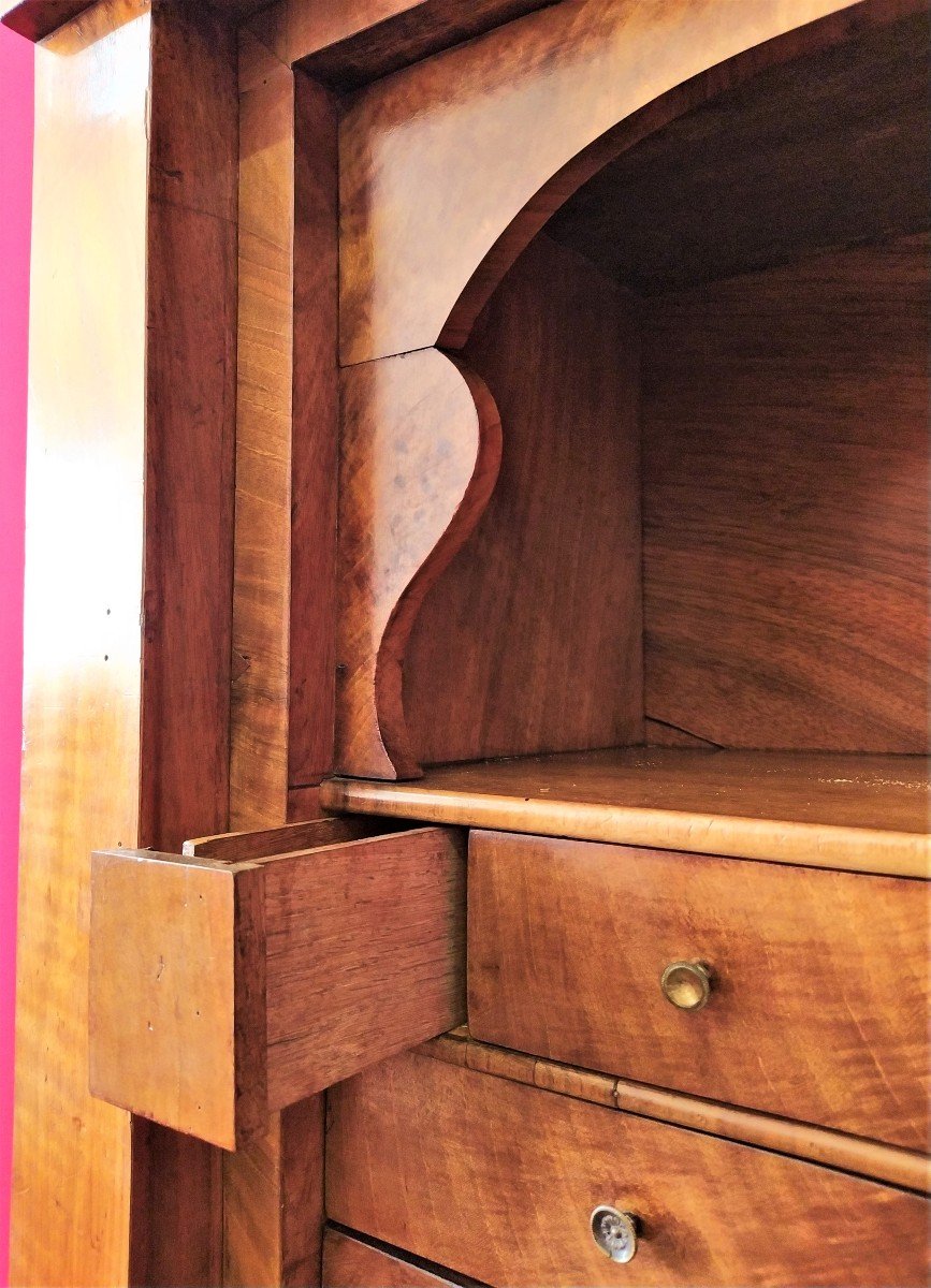 Walnut Secretaire Restored-photo-1