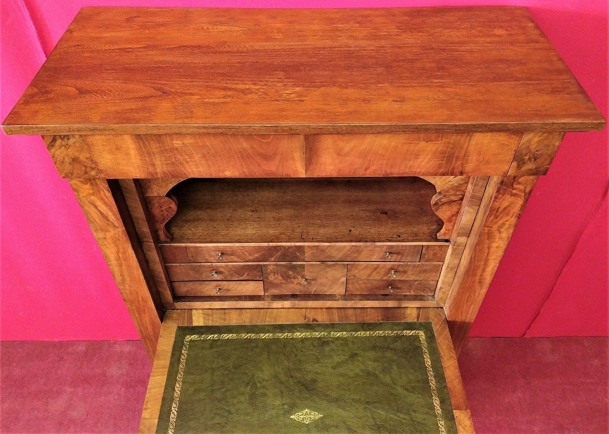 Walnut Secretaire Restored-photo-4