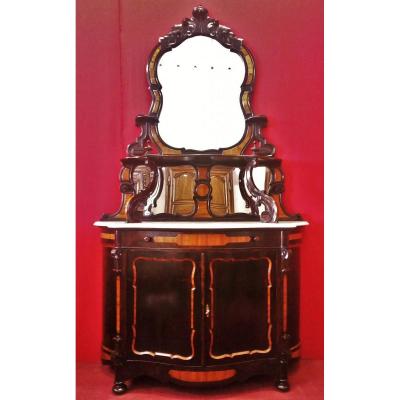 Carved Lombard Sideboard, Upper Part With Mirrors