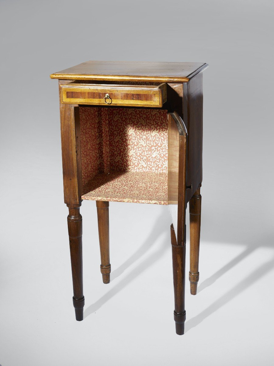 Italian Bedside Table Louis XVI-photo-2