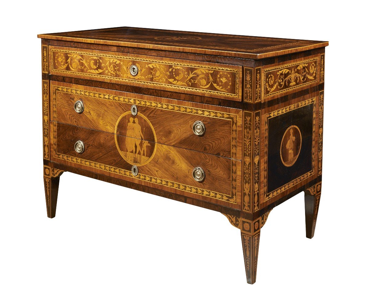 Luigi XVI Chest Of Drawers '700-photo-4