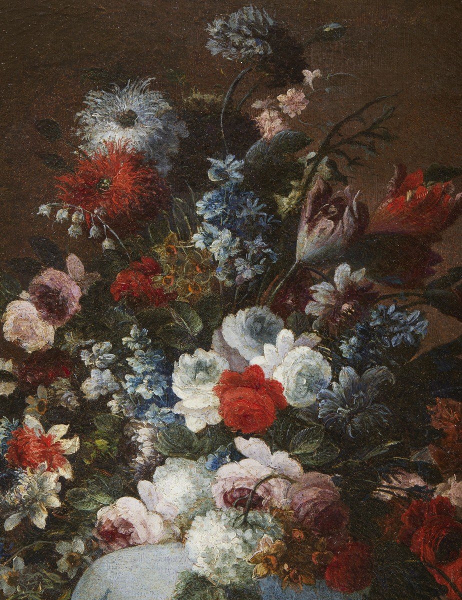 Still Life Depicting A Vase Of Flowers-photo-1