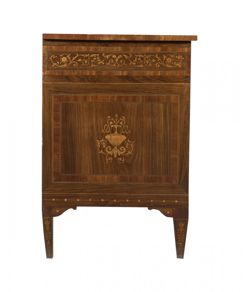 Chest Of Drawers With Marquetry 18th Century-photo-2