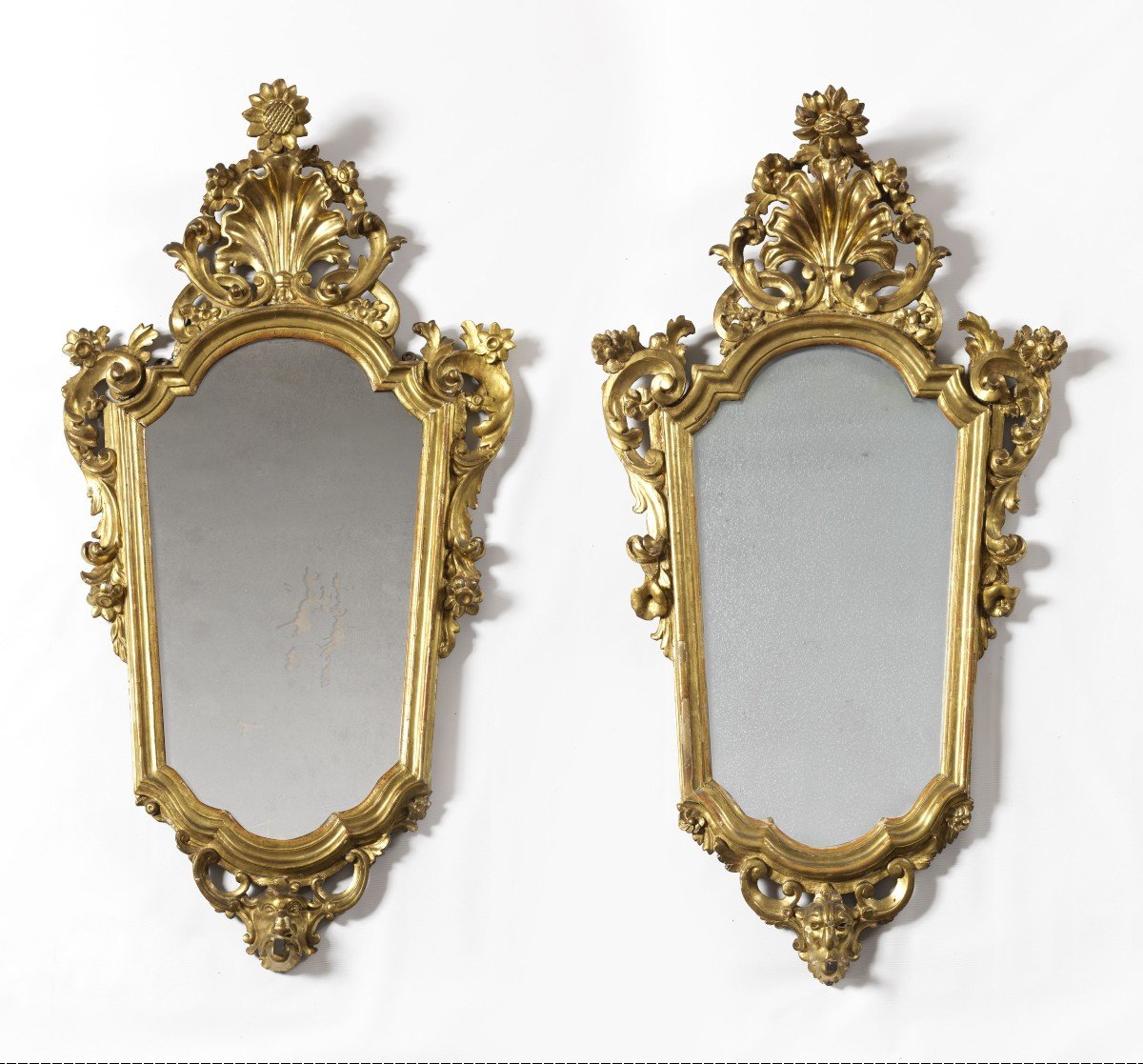 Pair Of Louis XV Mirrors Lombard School
