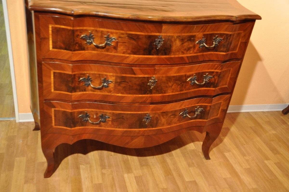 Italian Walnut Commode 1800s-photo-1