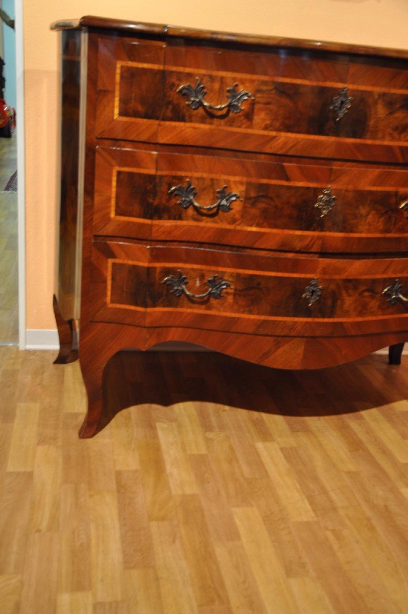 Italian Walnut Commode 1800s-photo-2