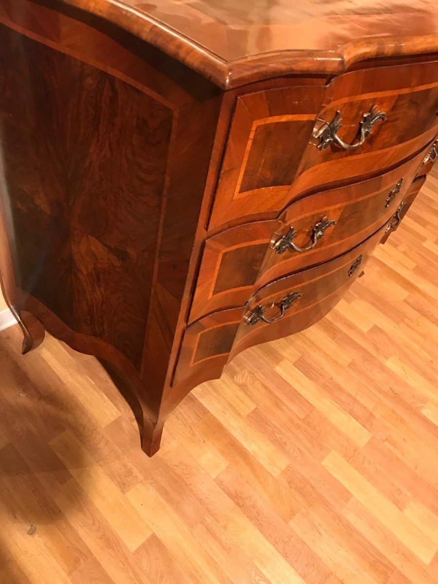 Italian Walnut Commode 1800s-photo-4