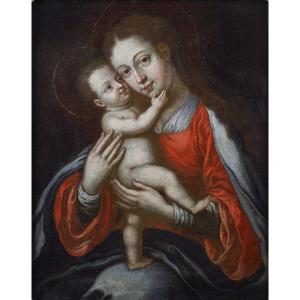 Virgin And Child Umbrian School Of The XVII Century