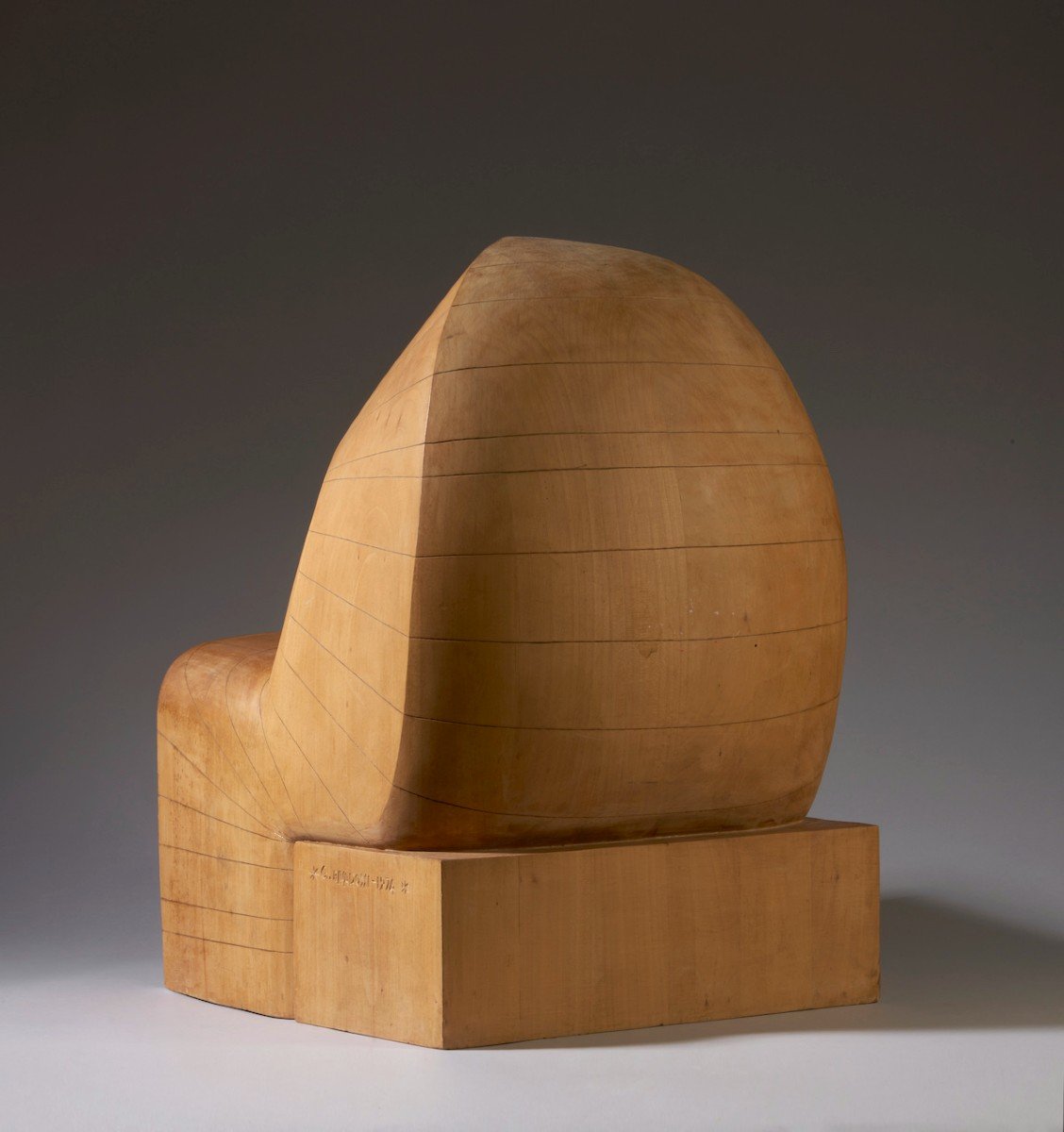 Giuseppe Rivadossi (nave, 8 July 1935)  Capanno (shed), 1974 Linden Wood Sculpture-photo-1