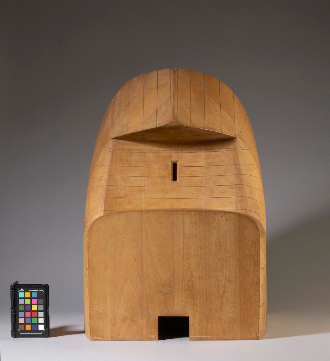 Giuseppe Rivadossi (nave, 8 July 1935)  Capanno (shed), 1974 Linden Wood Sculpture-photo-7