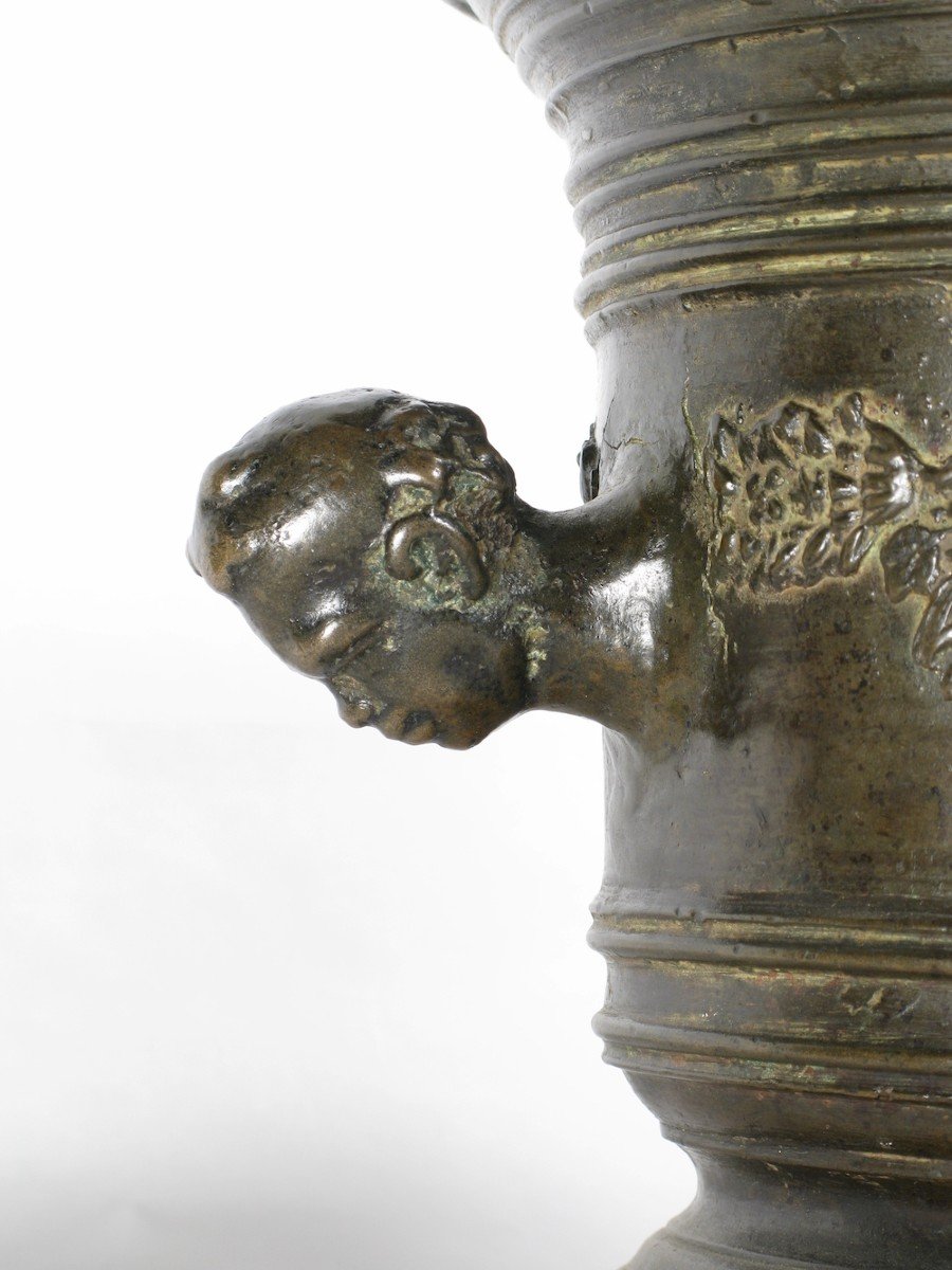 Mortier En Bronze, Vénétie, XVIe Siècle-photo-3