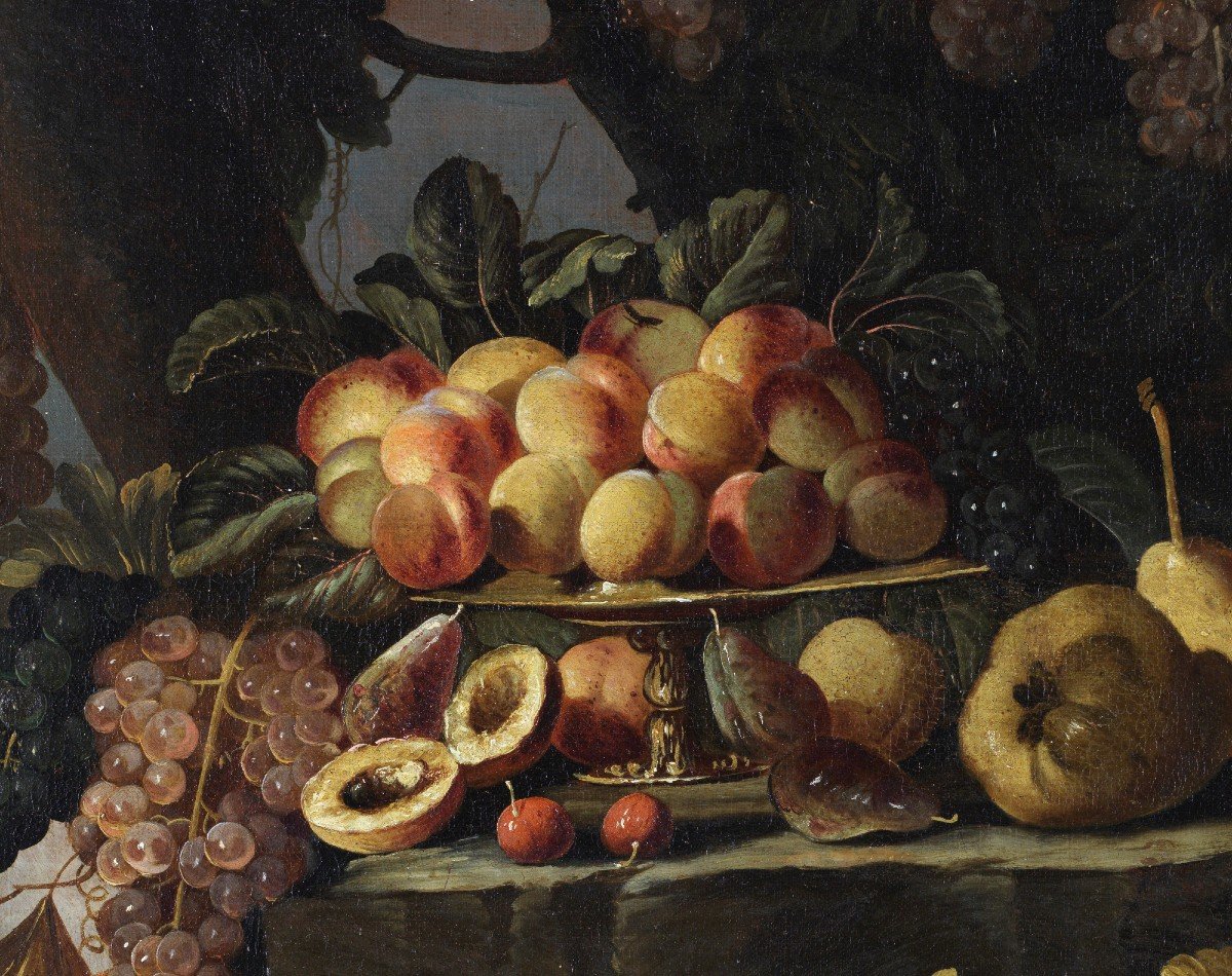 Still Life Of Fruit Outdoors Rome -  1660 – 1670-photo-1
