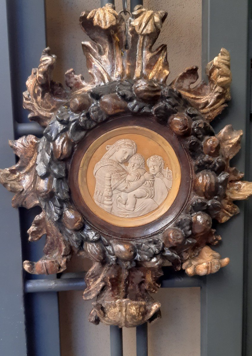 Wooden Frame, Italy XVII Century.